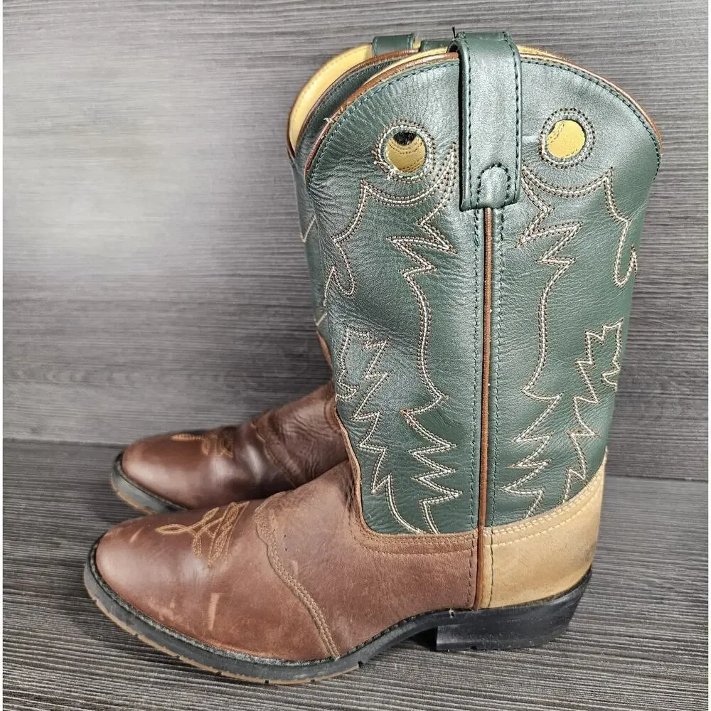 Double-H Boots Domestic Round Toe Western Buckaroo DH942 Trucker Soft Toe 6 D